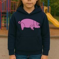 Pig As Worn Kids Hoodie thumb 3