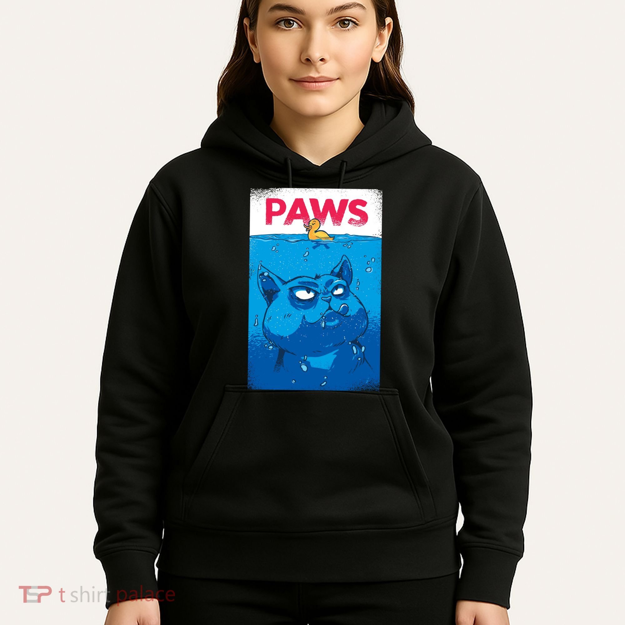Paws Angry Cat Movie Poster Hoodie