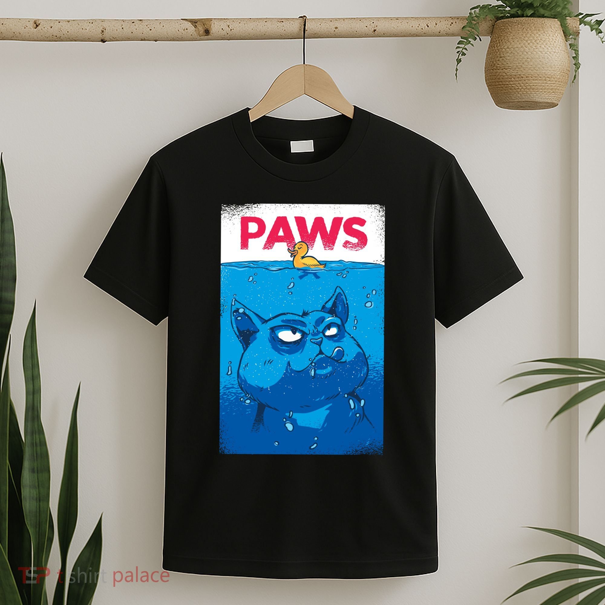 Paws Angry Cat Movie Poster T-Shirt