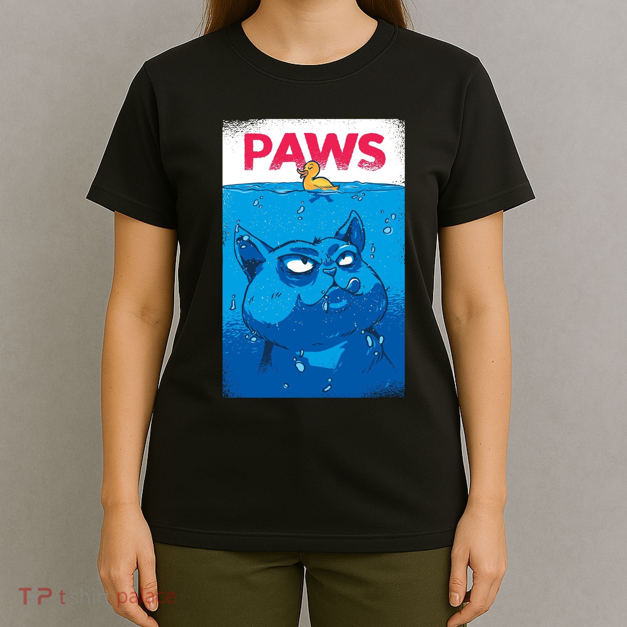 Paws Angry Cat Movie Poster T-Shirt