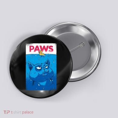 Paws Angry Cat Movie Poster Button