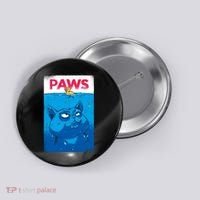 Paws Angry Cat Movie Poster Button thumb 0