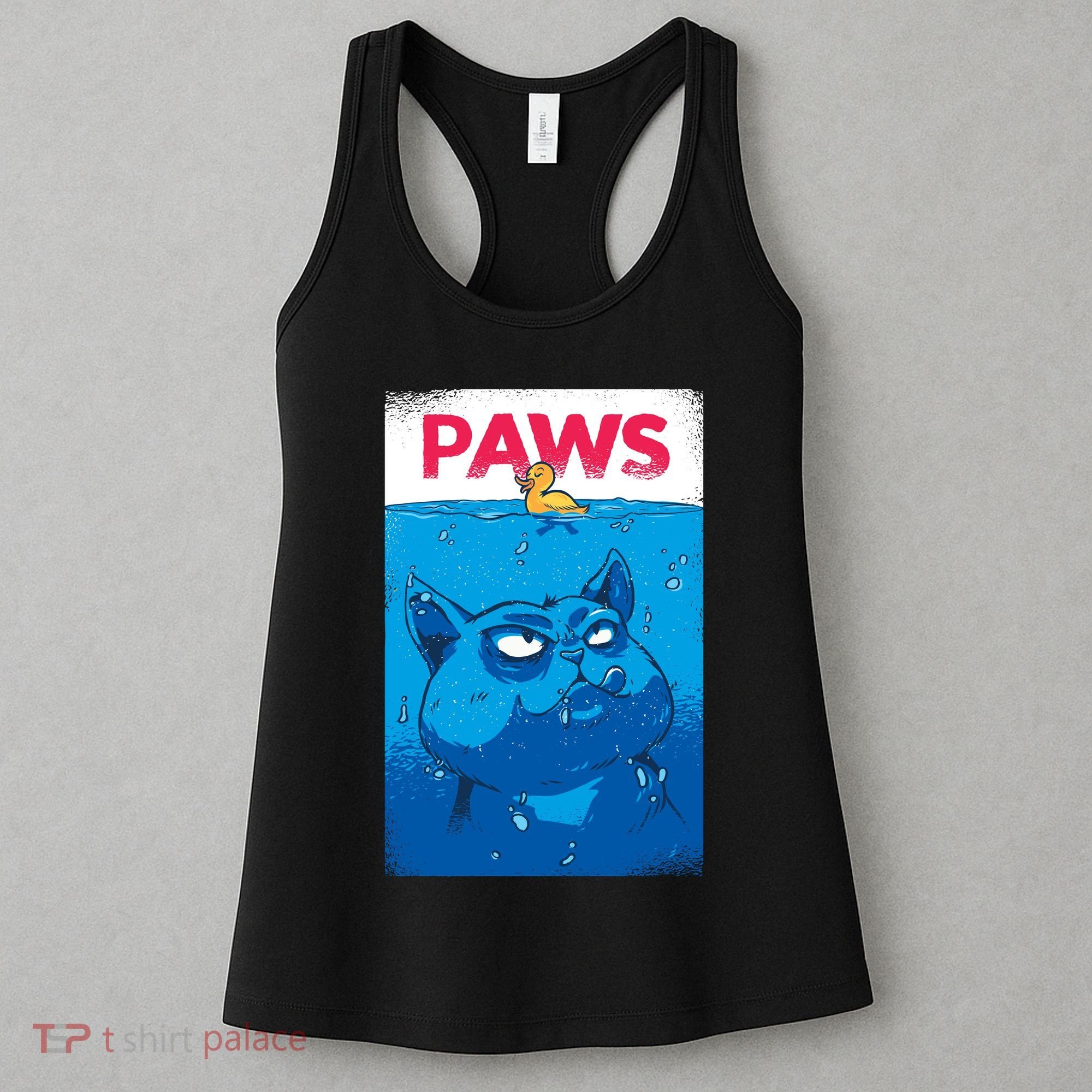 Paws Angry Cat Movie Poster Women's Tank Top