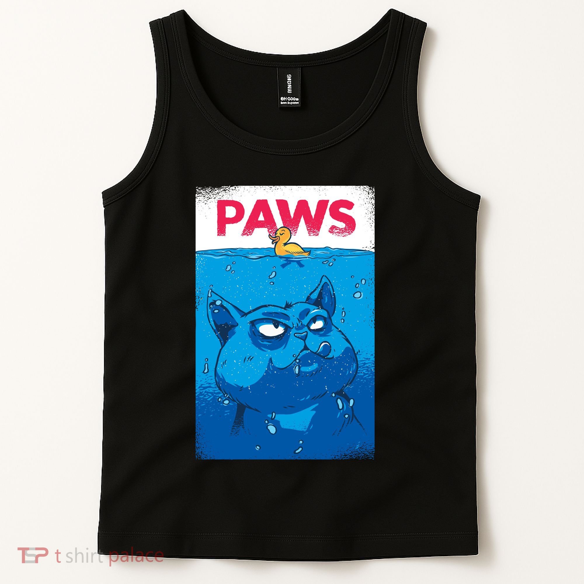Paws Angry Cat Movie Poster Tank Top