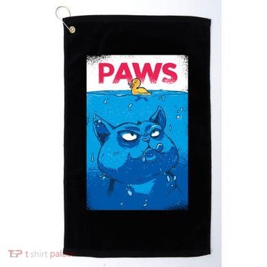 Paws Angry Cat Movie Poster Golf Towel