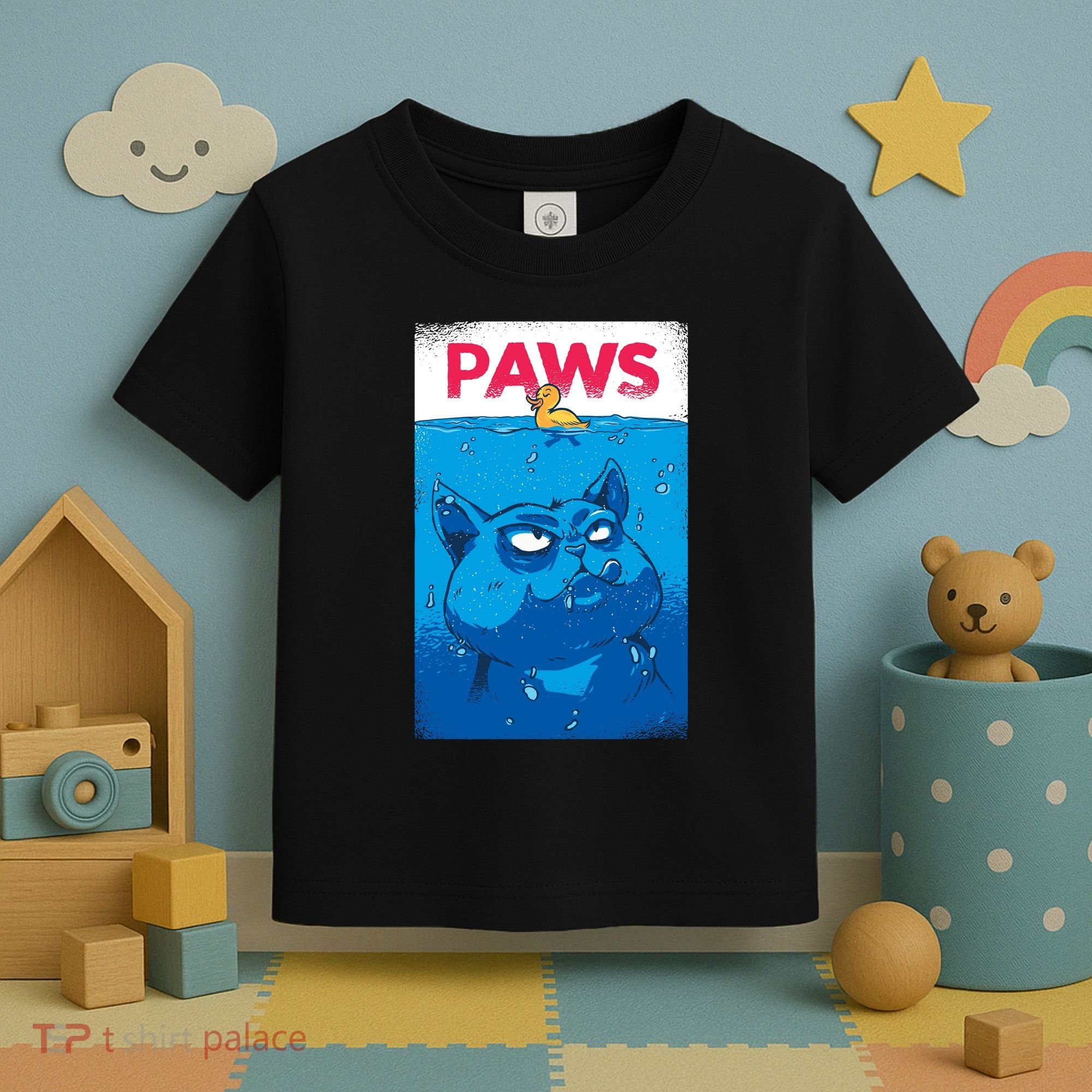 Paws Angry Cat Movie Poster Toddler T-Shirt