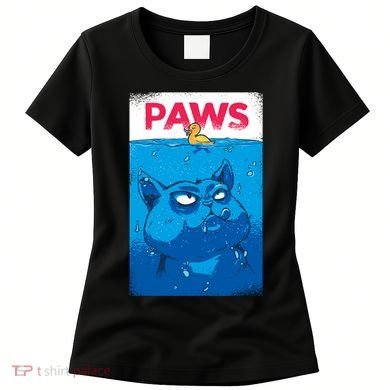 Paws Angry Cat Movie Poster Women's T-Shirt