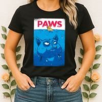 Paws Angry Cat Movie Poster Women's T-Shirt thumb 2