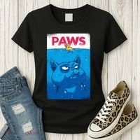 Paws Angry Cat Movie Poster Women's T-Shirt thumb 3