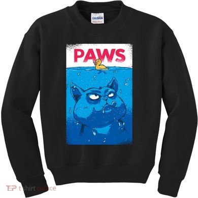 Paws Angry Cat Movie Poster Kids Sweatshirt
