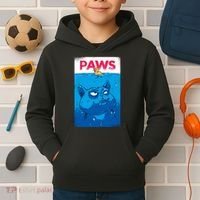 Paws Angry Cat Movie Poster Kids Hoodie thumb 2