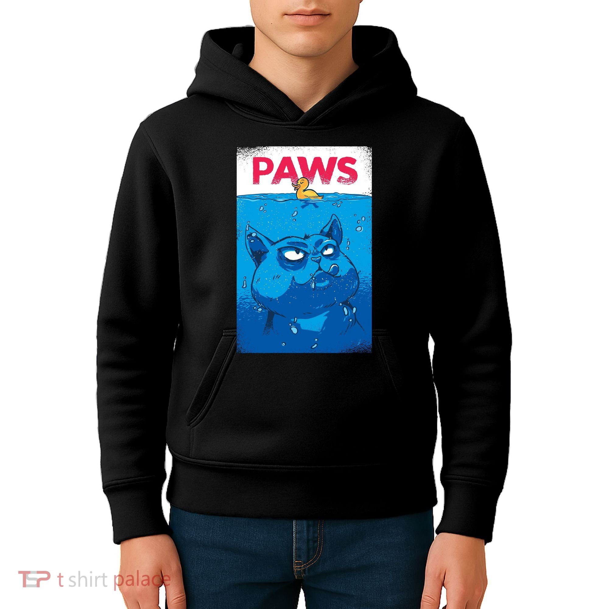 Paws Angry Cat Movie Poster Kids Hoodie