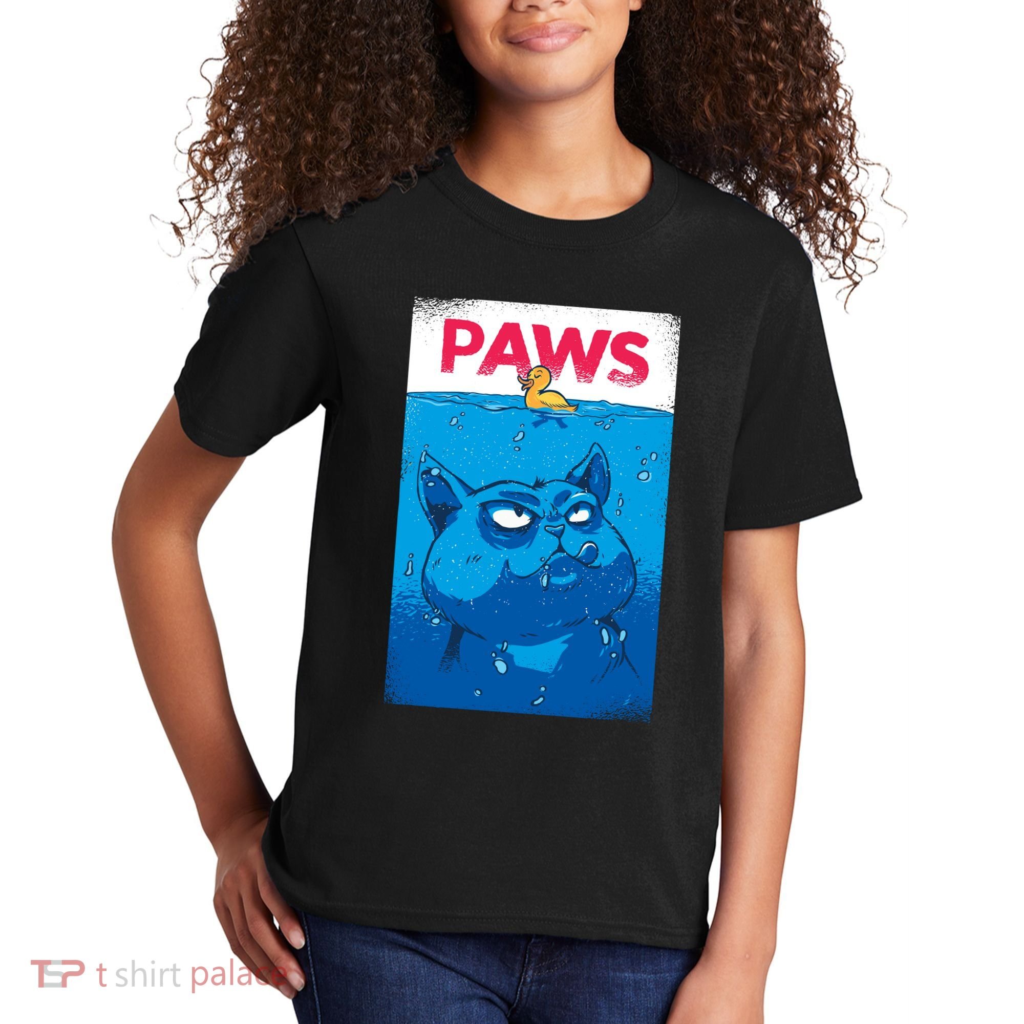 Paws Angry Cat Movie Poster Kids T-Shirt