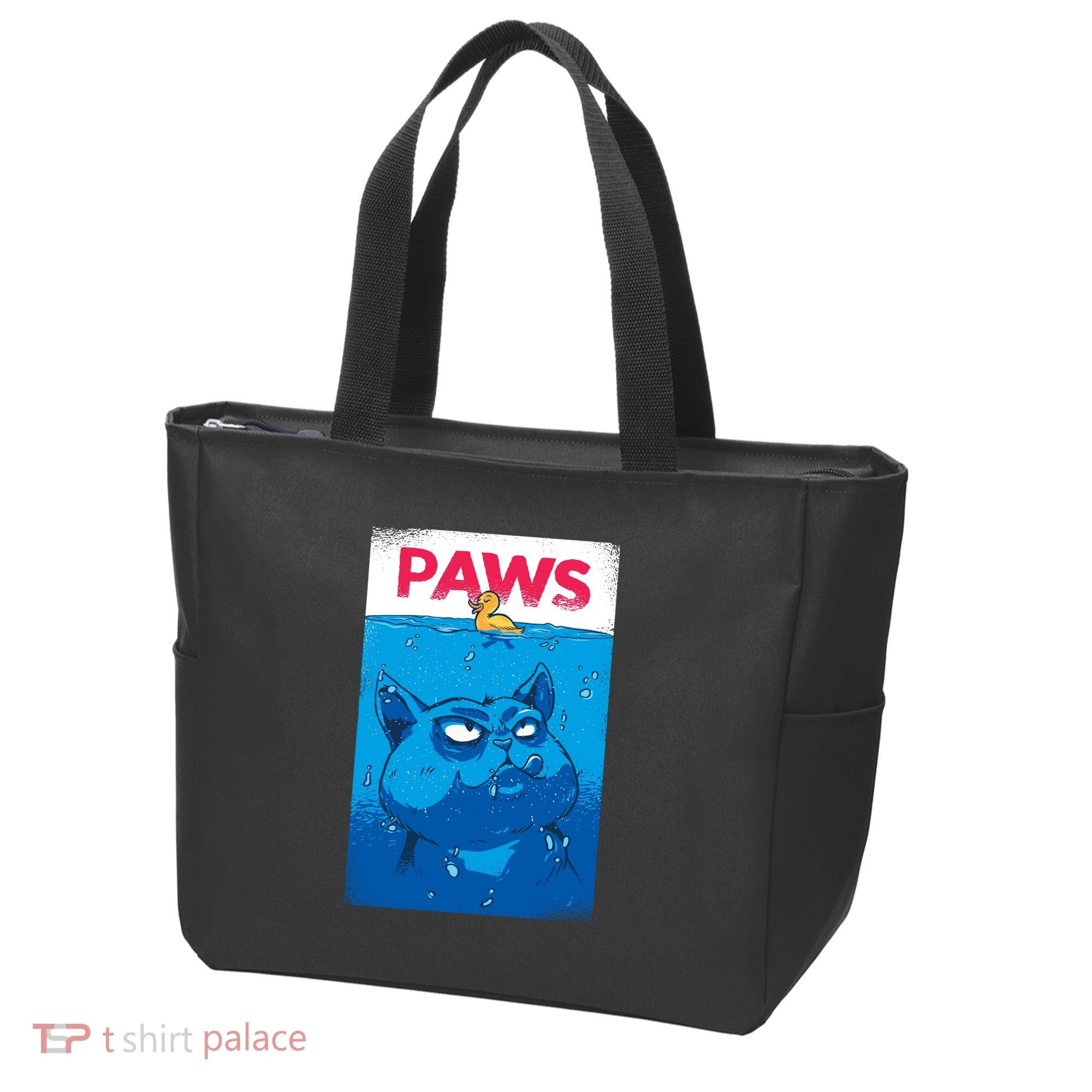 Paws Angry Cat Movie Poster Tote Bag
