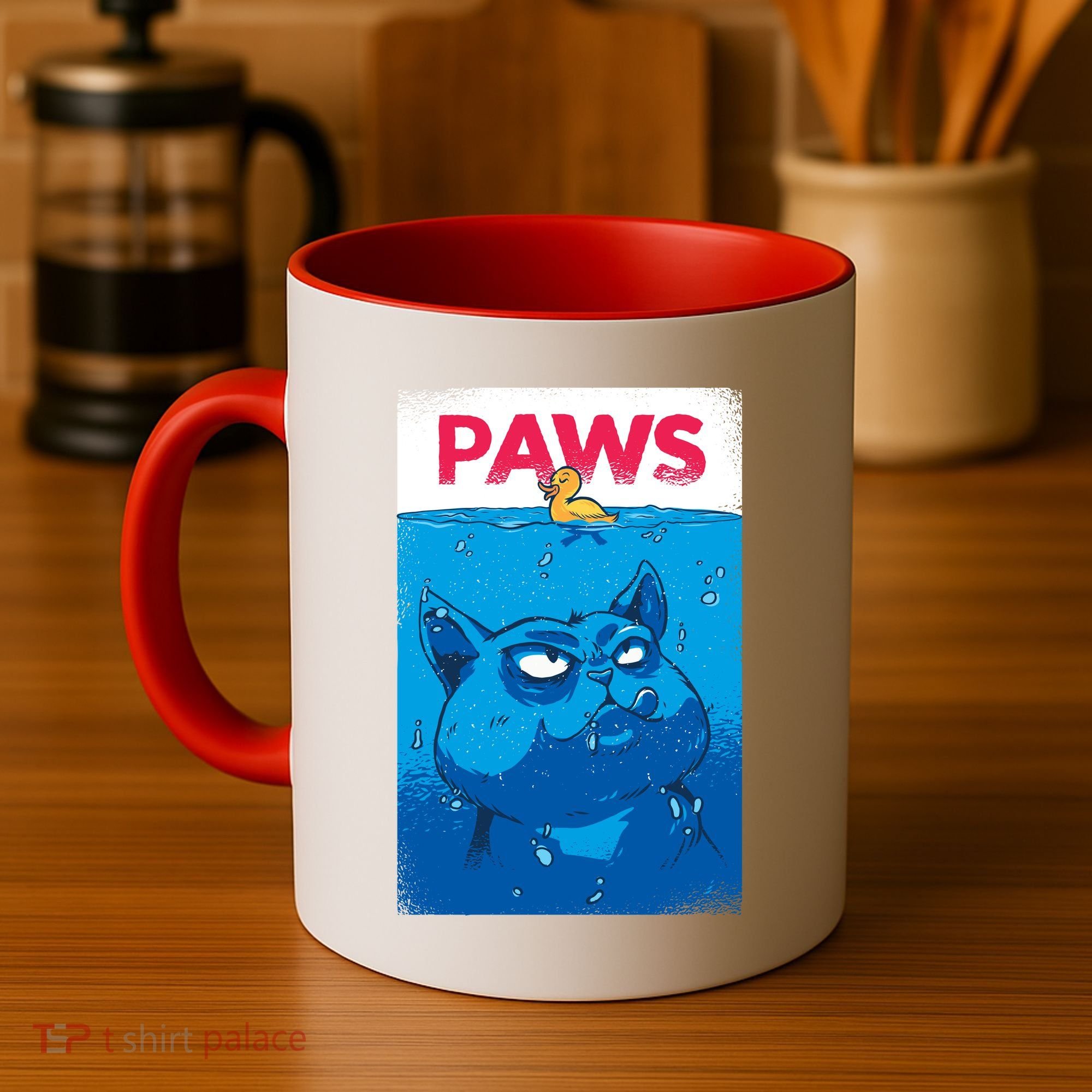 Paws Angry Cat Movie Poster Coffee Mug