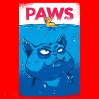 Paws Angry Cat Movie Poster Santa Hat thumb 1