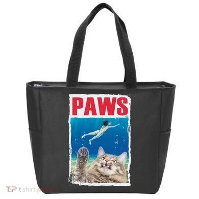 Paws Cat Movie Poster Tote Bag