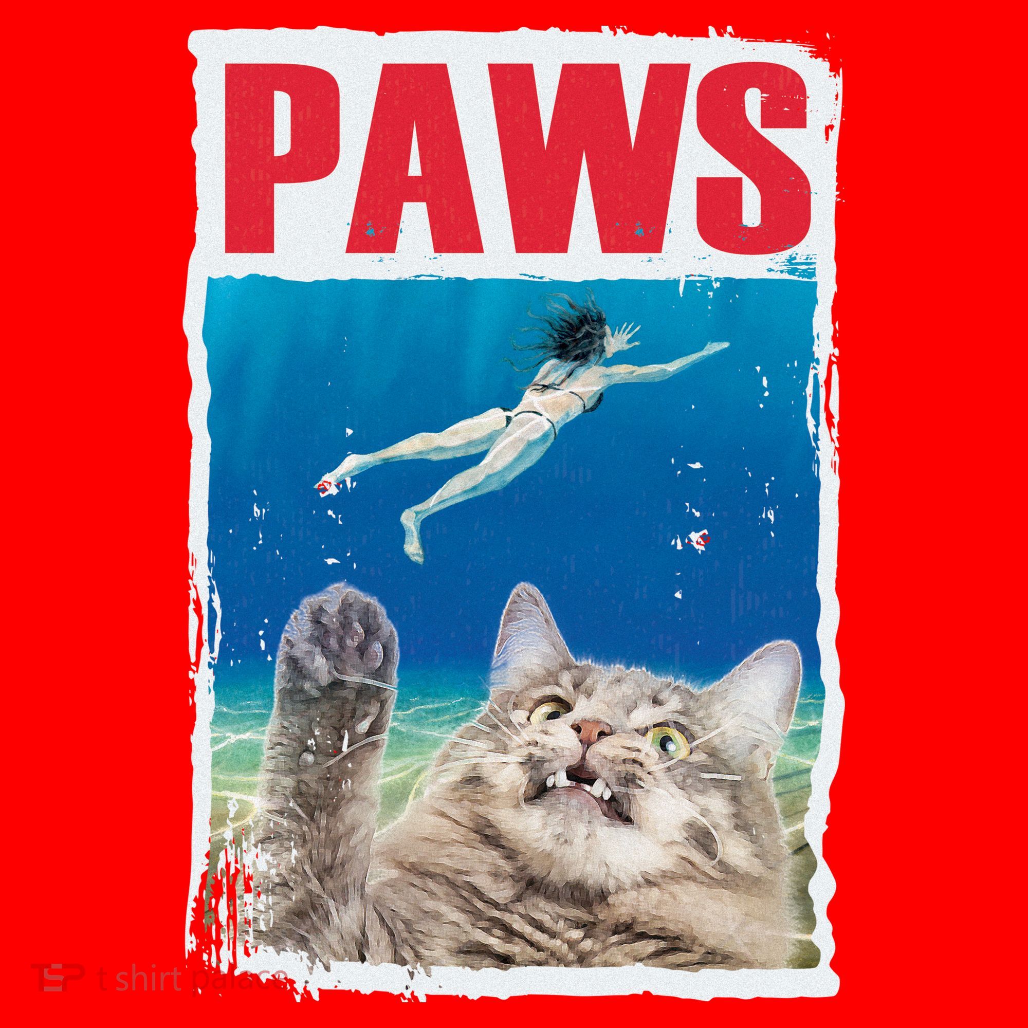 Paws Cat Movie Poster Santa Hat