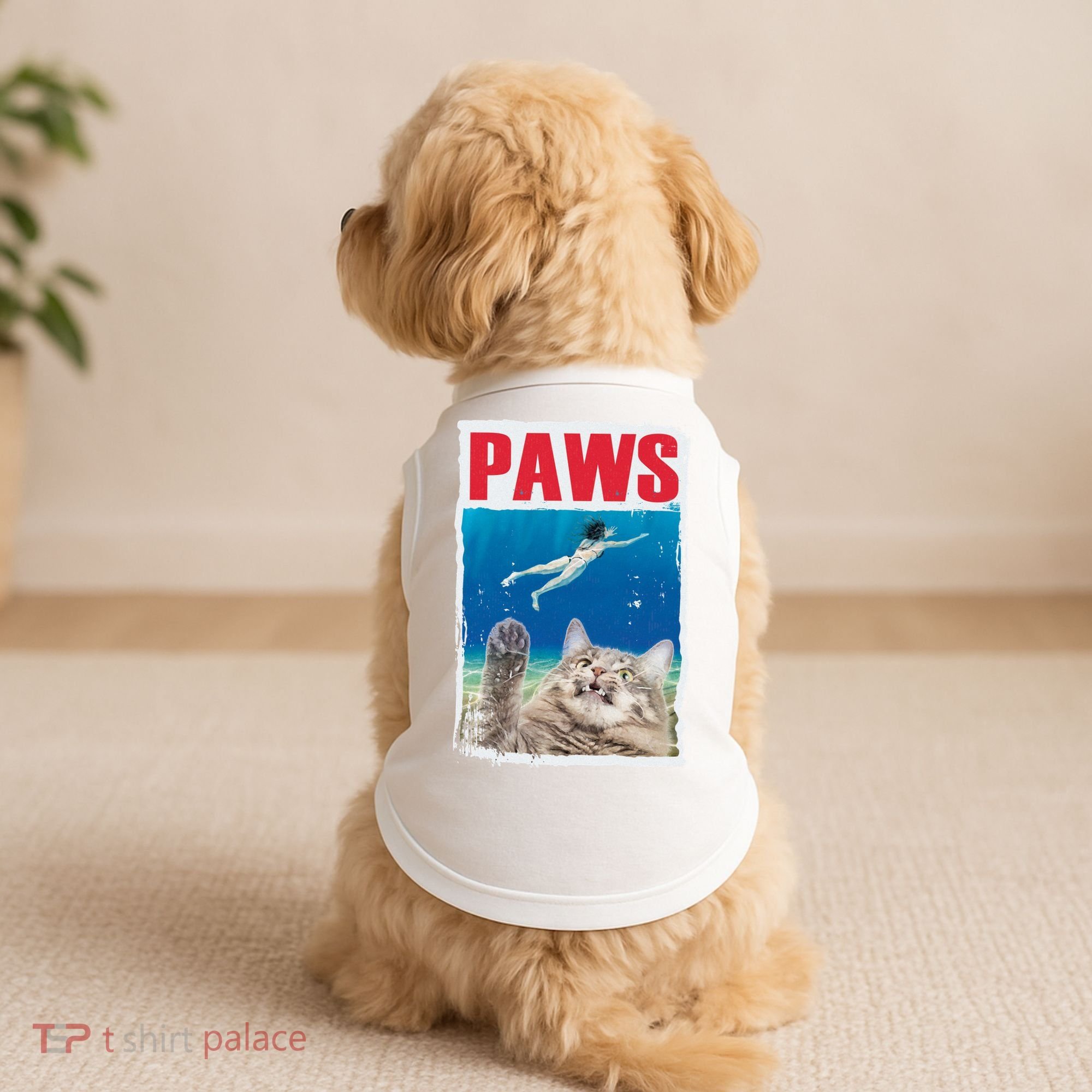 Paws Cat Movie Poster Doggie Tank