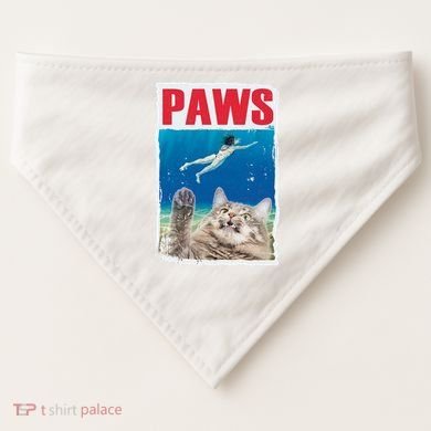 Paws Cat Movie Poster USA-Made Doggie Bandana