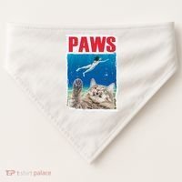 Paws Cat Movie Poster USA-Made Doggie Bandana thumb 0