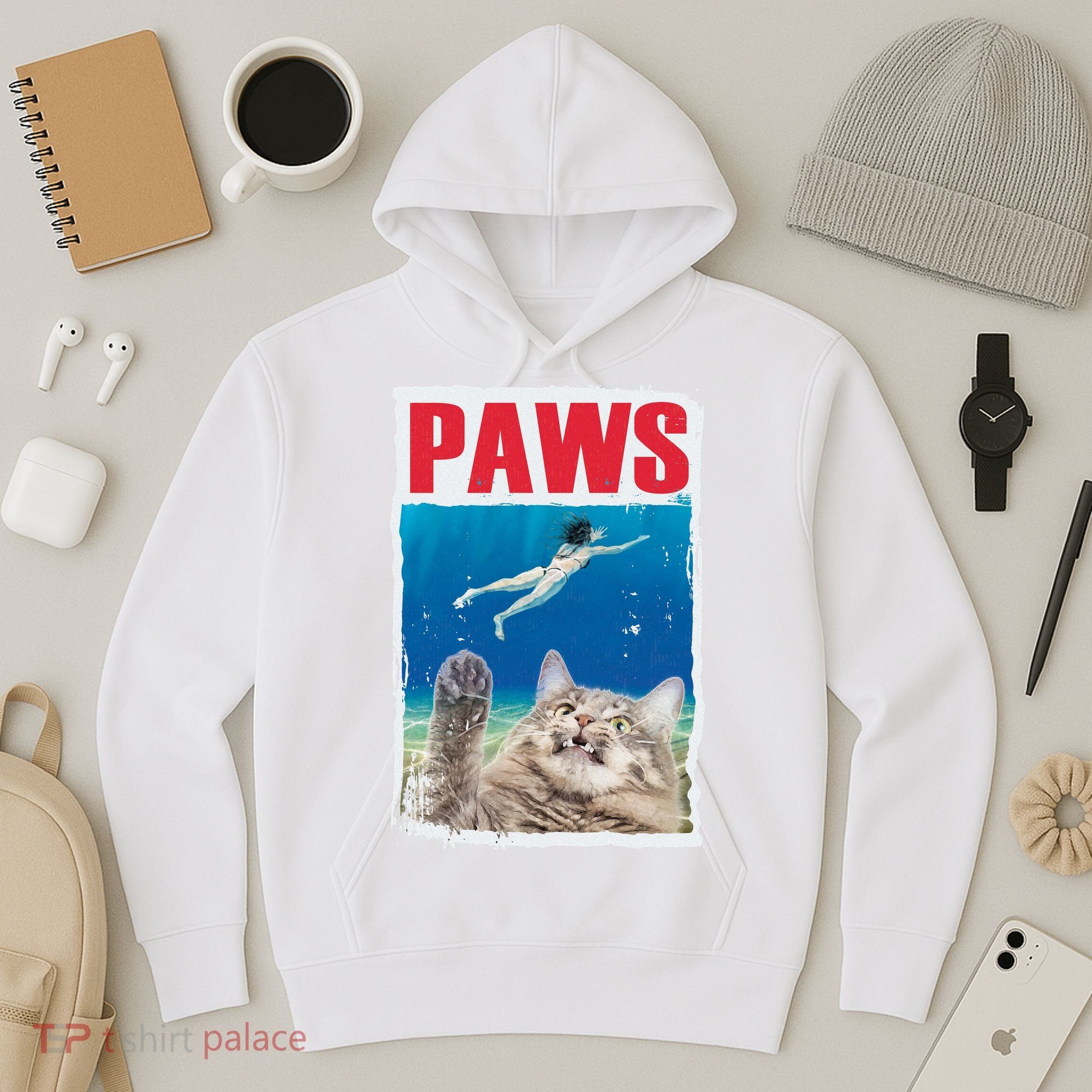 Paws Cat Movie Poster Hoodie