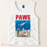 Paws Cat Movie Poster Tank Top thumb 2