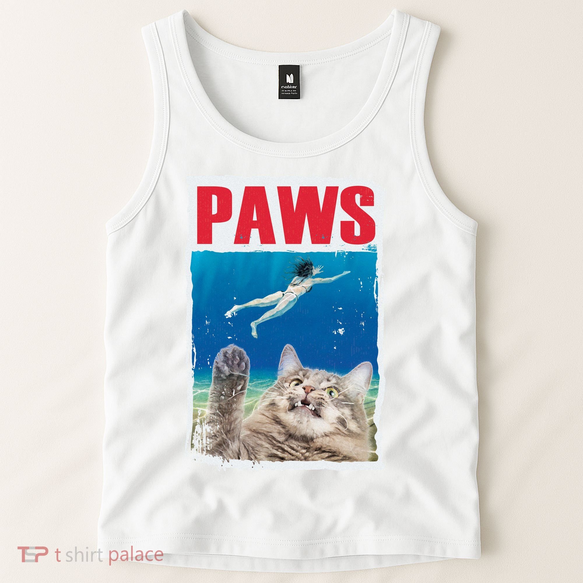Paws Cat Movie Poster Tank Top