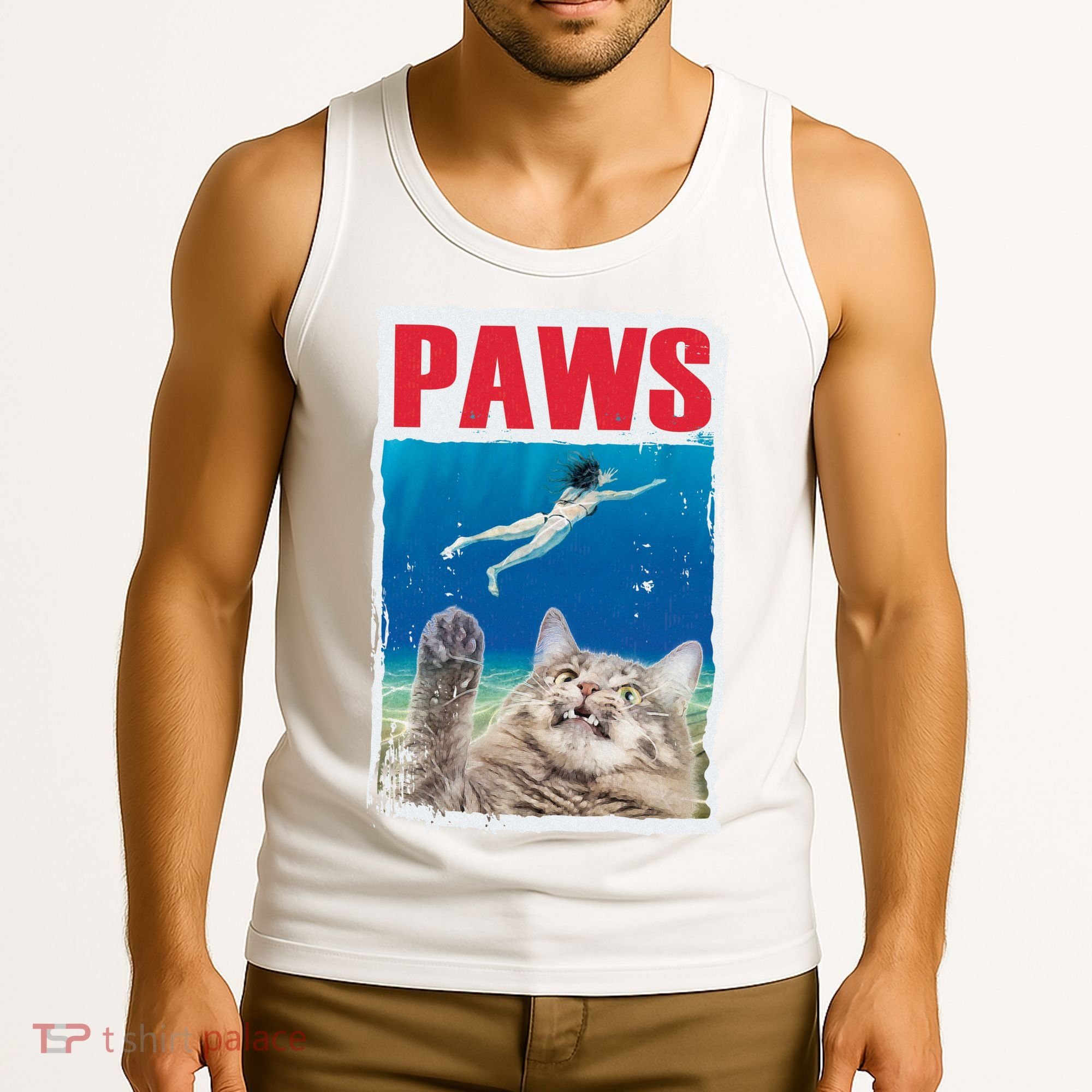 Paws Cat Movie Poster Tank Top