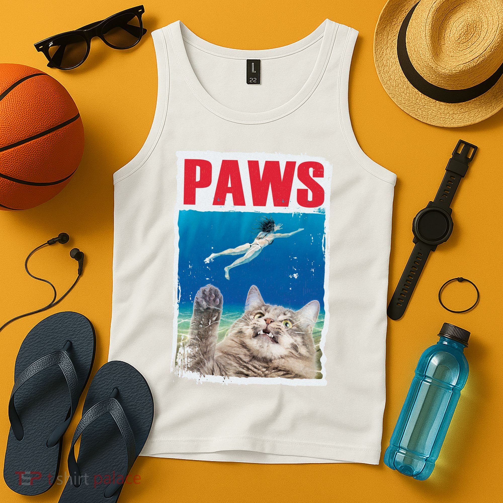 Paws Cat Movie Poster Tank Top