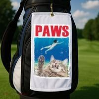 Paws Cat Movie Poster Golf Towel thumb 2