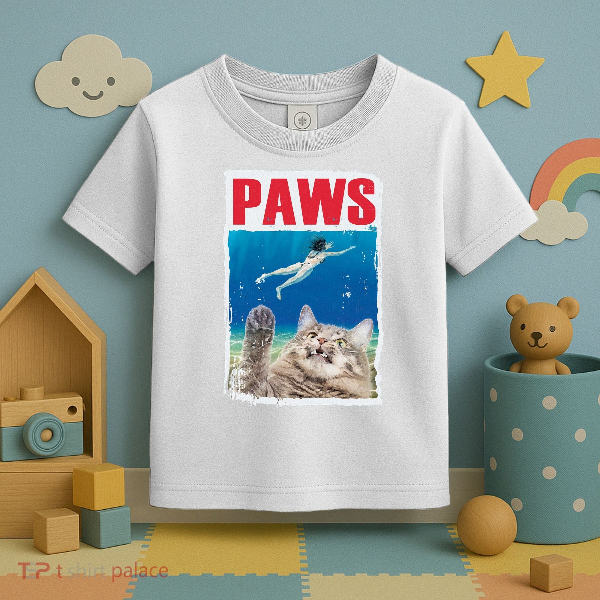 Paws Cat Movie Poster Toddler T-Shirt