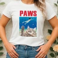 Paws Cat Movie Poster Women's T-Shirt thumb 2