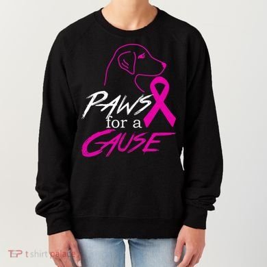 Paws For A Cause Breast Cancer Women's Sweatshirt