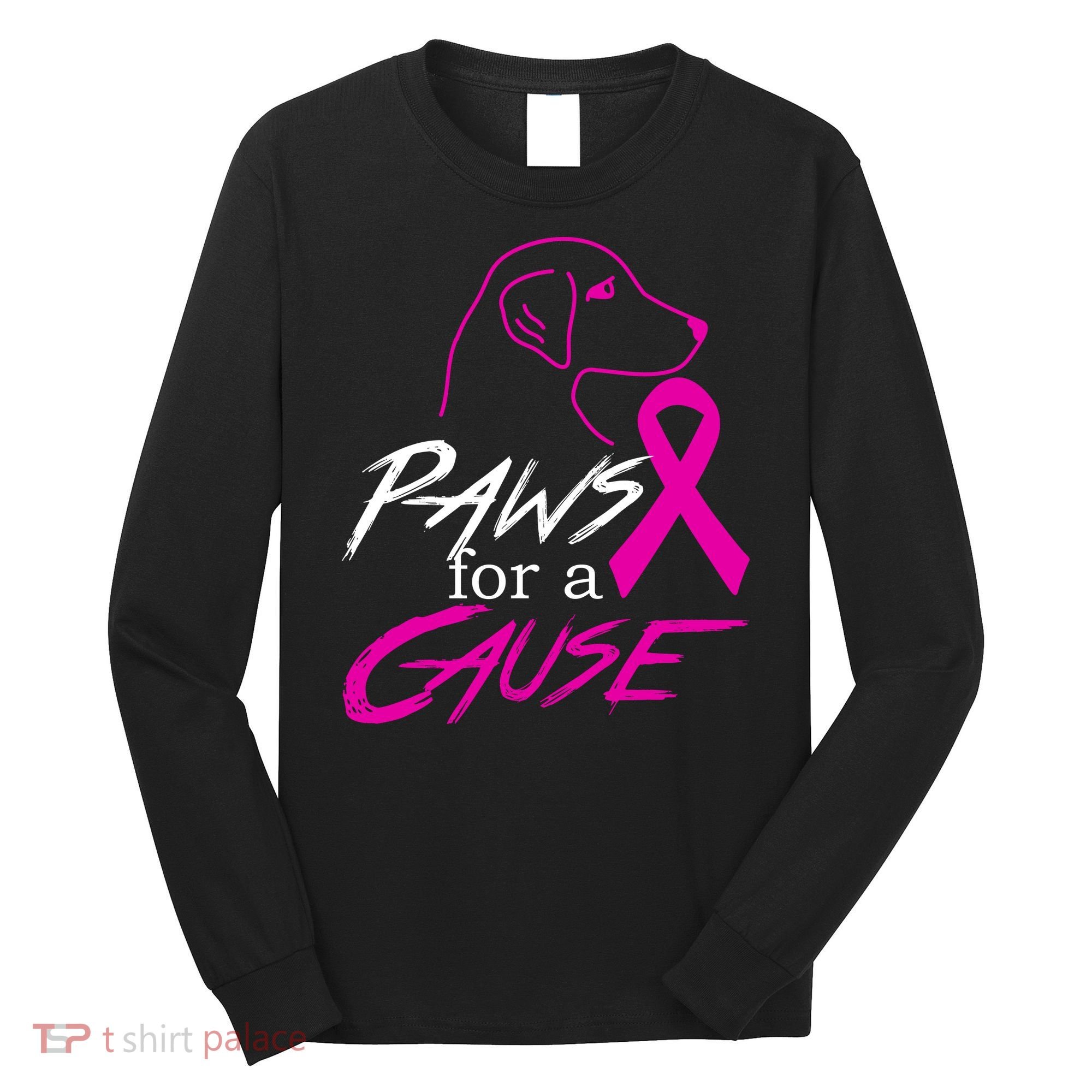 Paws For A Cause Breast Cancer Long Sleeve Shirt