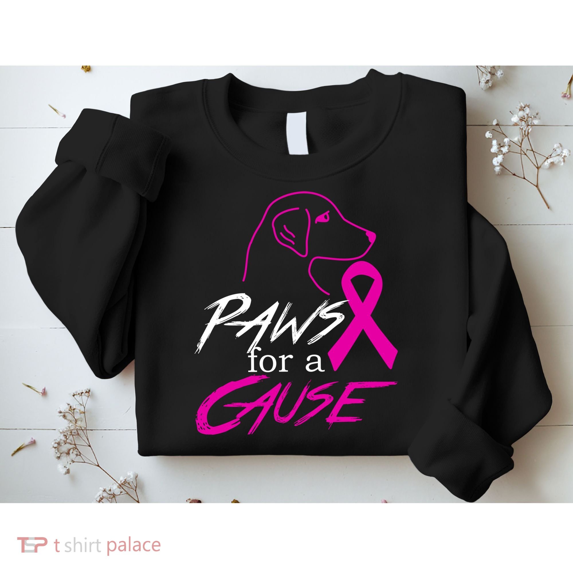 Paws For A Cause Breast Cancer Sweatshirt