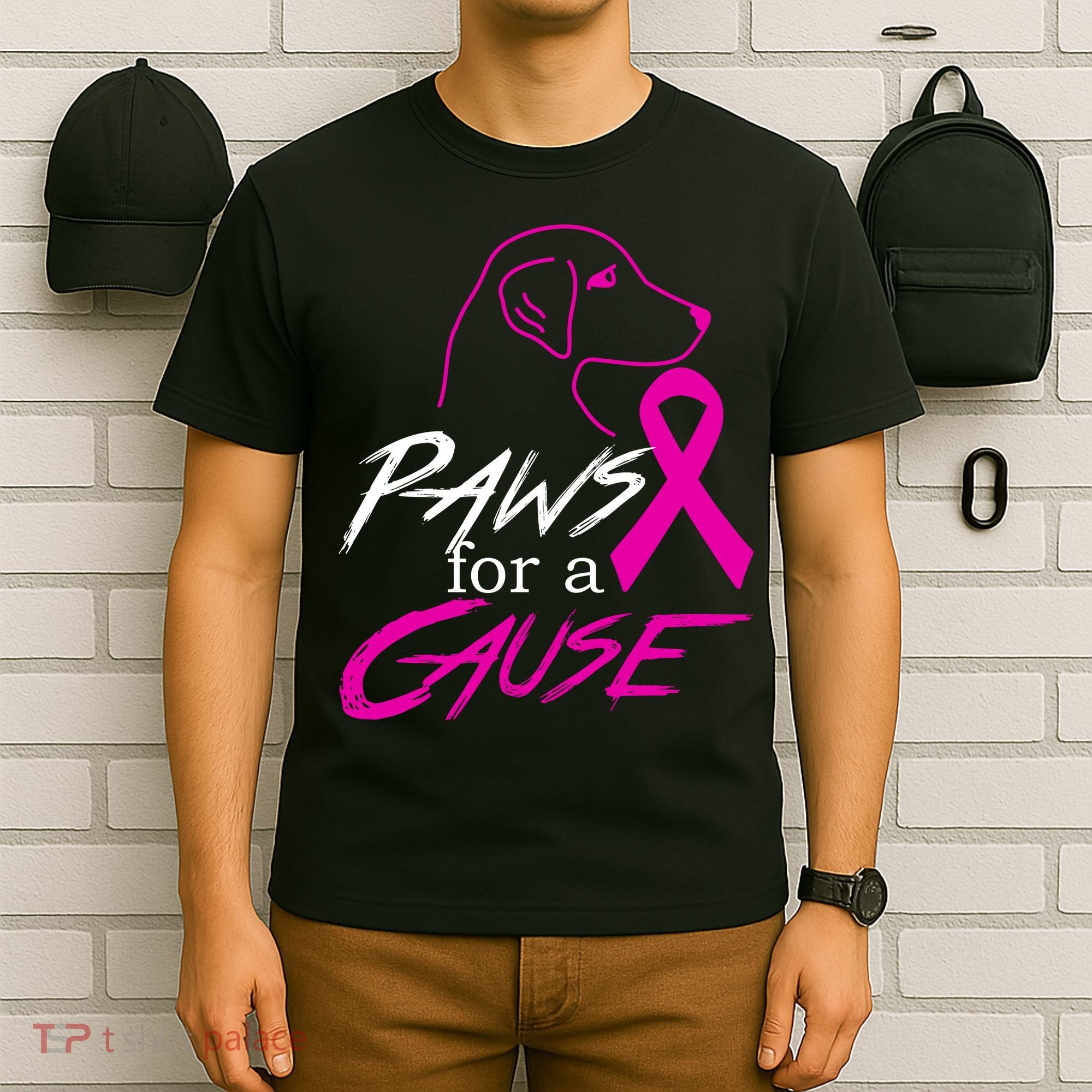 Paws For A Cause Breast Cancer T-Shirt