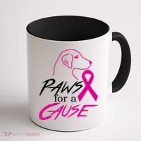 Paws For A Cause Breast Cancer Coffee Mug thumb 1