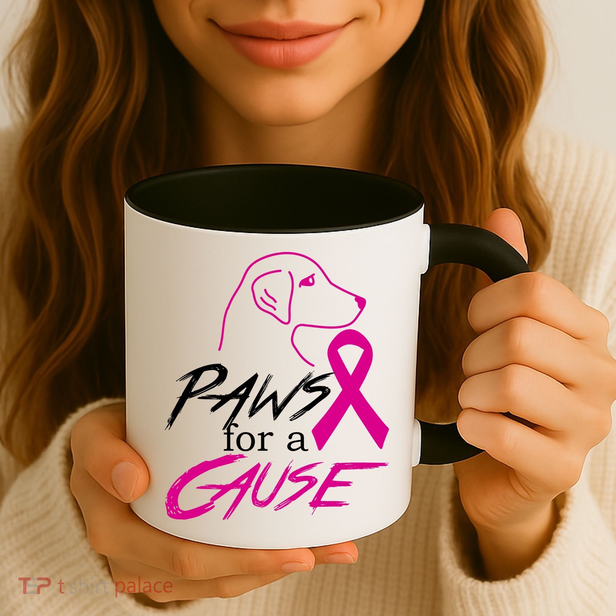 Paws For A Cause Breast Cancer Coffee Mug