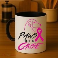 Paws For A Cause Breast Cancer Coffee Mug thumb 4