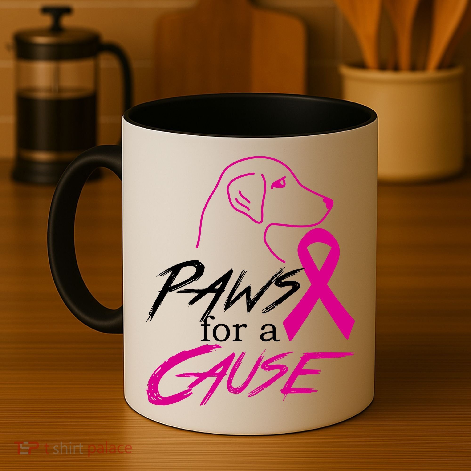 Paws For A Cause Breast Cancer Coffee Mug