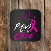 Paws For A Cause Breast Cancer Coaster thumb 0