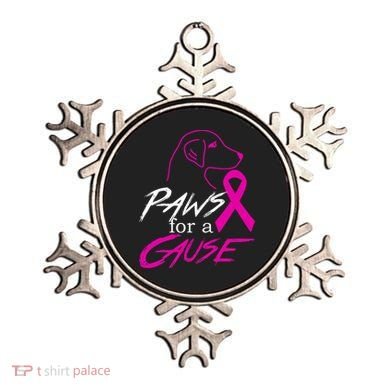 Paws For A Cause Breast Cancer Ornament