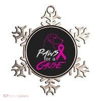 Paws For A Cause Breast Cancer Ornament thumb 0