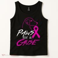 Paws For A Cause Breast Cancer Tank Top thumb 2