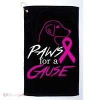 Paws For A Cause Breast Cancer Golf Towel thumb 0