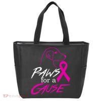 Paws For A Cause Breast Cancer Tote Bag thumb 0