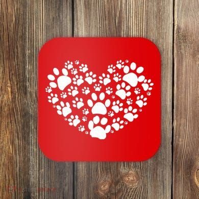Paws Of Heart Coaster