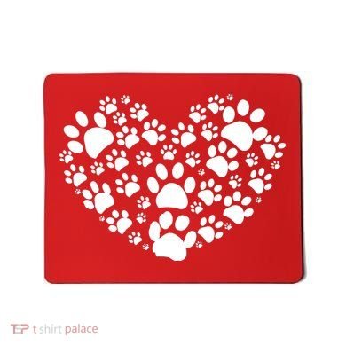 Paws Of Heart Mousepad