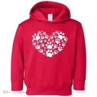 Paws Of Heart Toddler Hoodie thumb 0